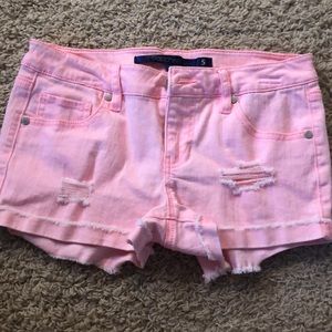 Sapphire Ink pink denim shorts